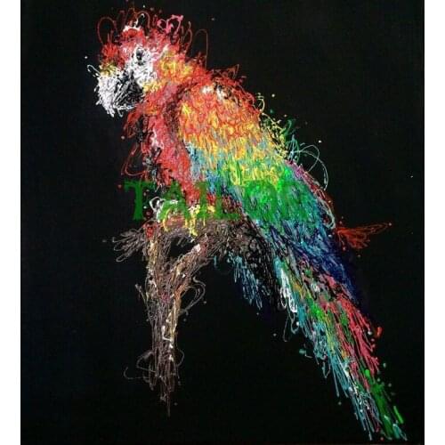 Wall stickers Cuadros 5D diamond painting Cross stitch kit haft diamentowy set Full square animals bird parrot Mosaic art colour