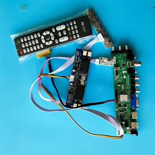 Kit for LM170E01-TLA1/LM170E01-TLB4 AV TV USB DVB-C DVB-T 4 CCFL Panel HDMI VGA Controller board 1280X1024 30pin Digital LCD 17"