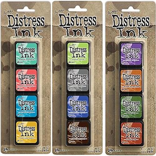 4-piece Ink Pad Handmade DIY Process Water-based Ink Pad Rubber Stamp Fabric Scrapbook Ink Pad Finger Painting Wedding