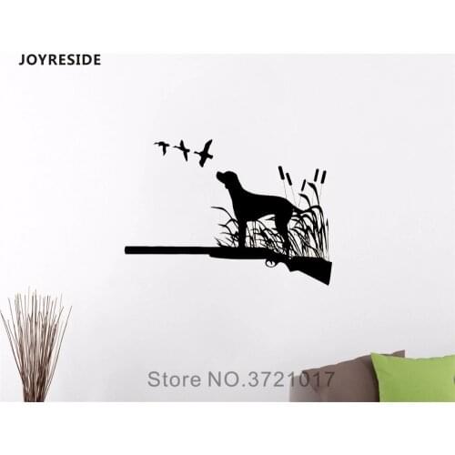 JOYRESIDE Animal Wall Bird Hunting Decal Vinyl Sticker Design Art Decor Home Baby Room Bedroom Living Room Interior Mural A284