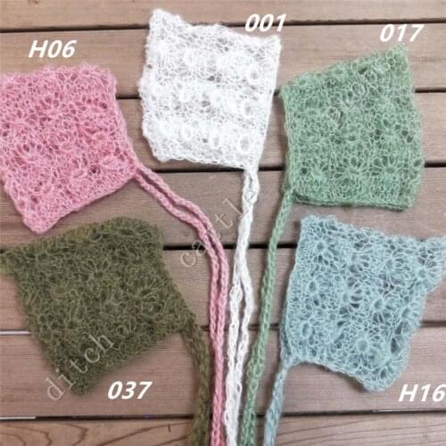 Handcraft Baby Hand Knit Mohair Hat Newborn Photography Props Clothing