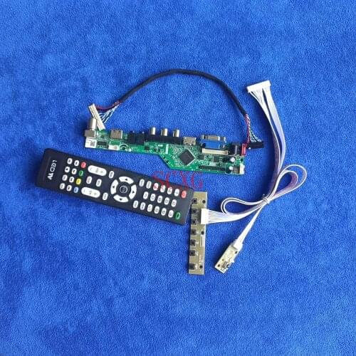 HDMI-compatible USB AV VGA For CLAA102NA0ACG/CLAA102NA0ACW Signal Analog LCD/LED Screen Drive Board 1024*600 DIY Kit 30 Pin LVDS