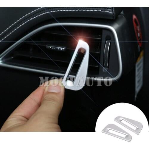 For Jaguar F-Pace X761 Inner Dashboard Side Air Vent Knob Cover Trim 2016-2019 2pcs Car Accessories Interior Car Decor Car Trim