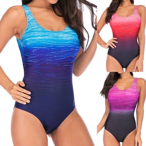 Womens Swimwear 2021 Swimming Costume Padded Swimsuit One Piece Bodysuit Women Monokini Push Up Bikini Plus Size Bathing Suit