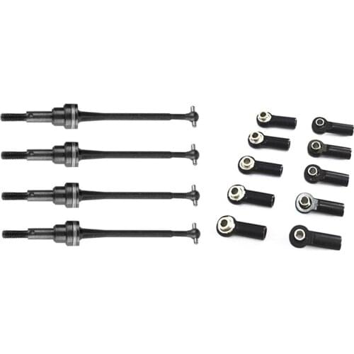1Set For Wltoys 12428 12423 12428-ABC Metal Front CVD Drive Shaft & 10Pcs Metal M2.5 Link Tie Rod End Ball Joint