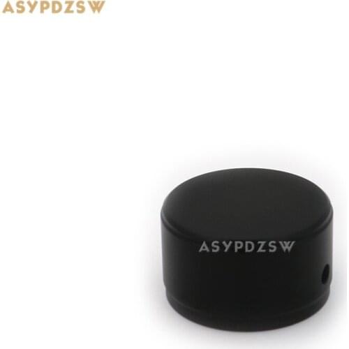 1 PCS Full aluminum Sandblasted black 38*22 Power amplifier solid Volume potentiometer knob