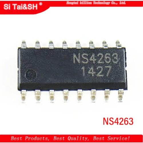 10pcs/lot NS4263 SOP16 SMD 3W dual channel Class AB Class D switching audio amplifier new original