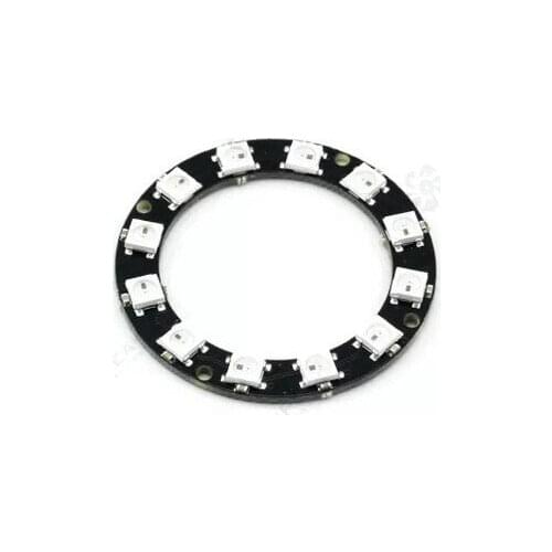 12 channel WS2812 5050 RGB LED circular lights built-in full color-driven development board for