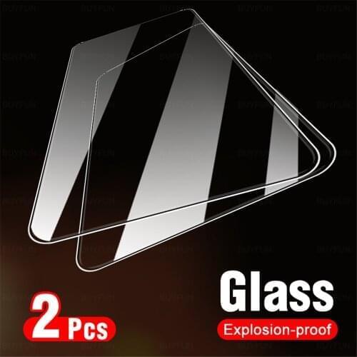 2pcs Original Tempered Glass For Tecno Camon 15 Pro 12 Air Spark 6 Go 5 Pouvoir 4 Screen Protector HD 9H Cover Protective Film