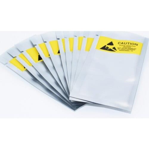 200Pcs ESD bag Anti-static Instrument Pack Pouches Waterproof Antistatic Bag Integrated circuit module Sensor packaging 110*50mm