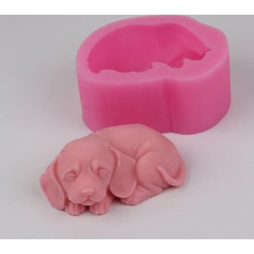 3D Dog silicone soap molds for soap making Mould DIY Cake Decorating tool