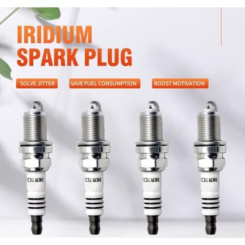 4pcs/lot Iridium Spark Plug BKR7EIX 2667 For Polaris Porsche BMW Honda Volvo BKR7EIX-2667