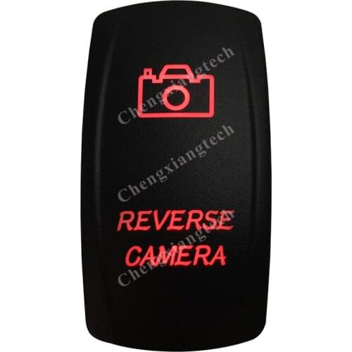 5 Pin ON OFF SPST Red Led Reverse Camera Rocker Car Boat Dashboard Light 12v 24v Toggle Switch for Carling ARB Narva 4x4 Style