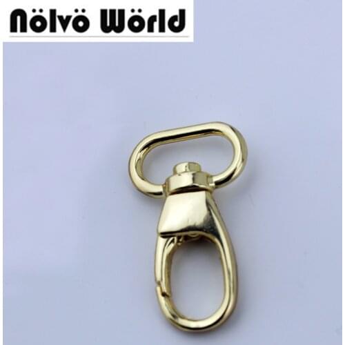 50pcs 4 colors 5/8 inch 17*38mm small gold color trigger snap hook clasp metal clip swivel dog leash hardware