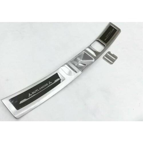 Abaiwai Car Styling For Mitsubishi 2015 2016 Outlander Stainless Steel Rear Inner Trunk Bumper Protector Tail Guard Plate Cover