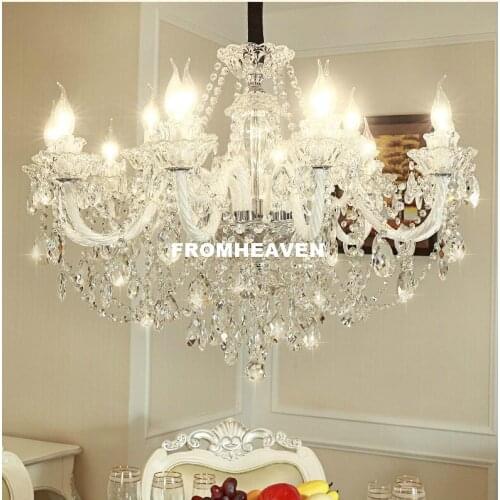 Free Shipping Crystal Chandelier Clear Chandelier lustre de cristal Decoration Tiffany Pendants and Chandeliers Home Lighting