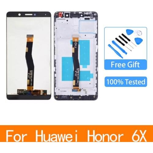 For Huawei Honor 6X LCD Display BLN-L24 BLN-AL10 BLN-L21 BLN-L22 Touch Screen Digitizer Assembly For Honor 6X LCD With Frame