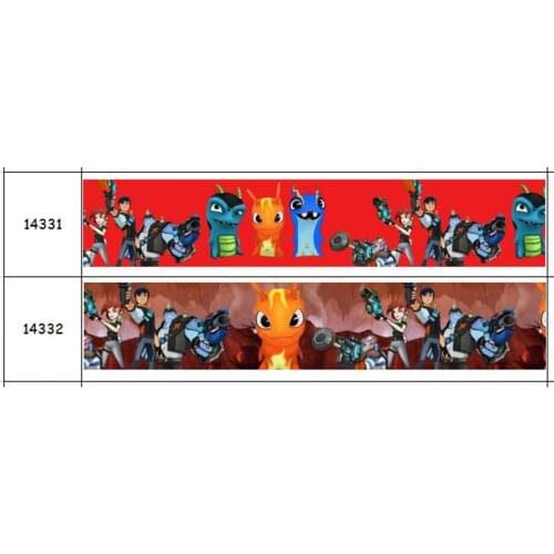 DUWES 50yards Slu Printed Grosgrain Ribbon Accessory Hairbow Headwear Decoration DIY Wholesale OEM D1605