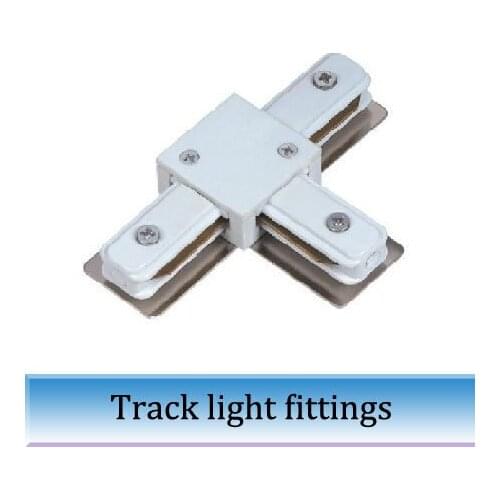 Two track line orbital three-way joint connection for track lamp X10