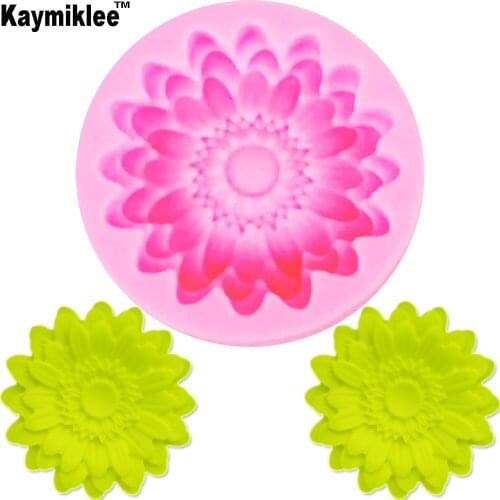 M626 DIY Chrysanthemum Daisy Flower Fondant Silicone Molds Candy Moulds Wedding Party Cake Decorating Tools