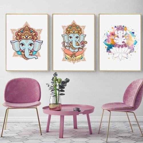 Elephant Head God Hindu Lord Ganesh 5d diamond art painting full drill kits diy handmade diamond embroidery ReligiousZP-3890