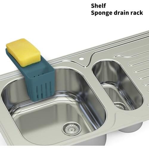 Kitchen Sink Hanging Punch Faucet Storage Bathroom Hollow Out Shelves Free Kitchen Drain Storage Rack Organizer Home Accessories