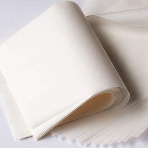 LBER 500 Sticks/Packaged Food Wrapping Paper Bread Sandwich Hamburger Fries Packaging Wax Paper White Grease Paper Baking Kitche