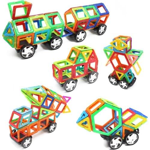 Espeon Regular Size Truck Train Models Enlighten Magnetic Building Blocks Construction Educational Bricks Toys for Children