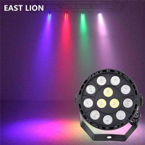 Mini Led Par Light 12pcs 3W RGBW Change Color Wash Par With DMX 512 Control For Performance Wedding DJ Bar Festival Decoration