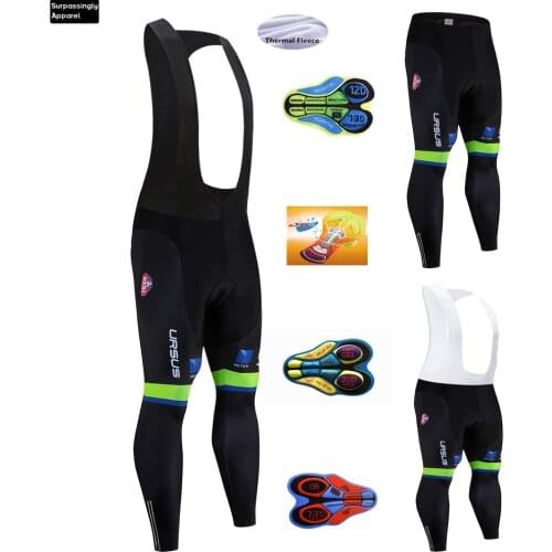 6XL Men BLACK SOTTOLI Cycling Bib Pants Long Sleeve Winter 20D Gel Pad Bike Bib Tights Mtb Ropa Ciclismo Moisture Wicking Pants