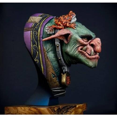 New Unassembled 1/ 10 The Troll head bust soldier Resin Kit DIY Toys Unpainted kits