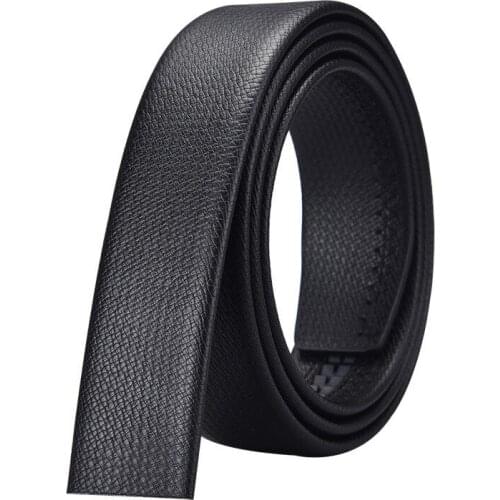 2021 new edging automatic buckle belt body 115-135CM without leading business automatic buckle mesh cowhide belt