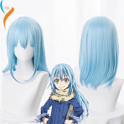 That Time I Got Reincarnated as a Slime Cosplay Wig Rimuru Tempest Long Blue Hair Role Play Tensei shitara Slime Datta Ken