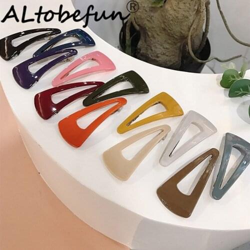 ALTOBEFUN Creative New Simple Girl Hairpin Color Bangs Side Clip Adult Female Headdress Female Hair Accessories TC055
