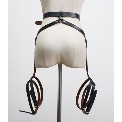 Womens runway fashion PU leather punk Cummerbunds female Dress Corsets Waistband Belts decoration hip hop belt R3322