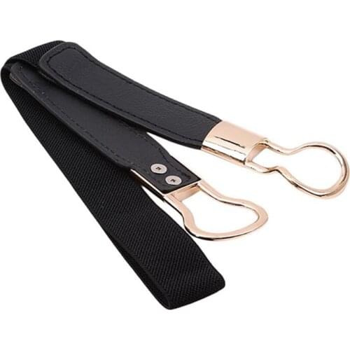 2 colors Women Buckle Waistband Wide Elastic Stretch Waist Belt For Women Dress Fashion Stretch women belts