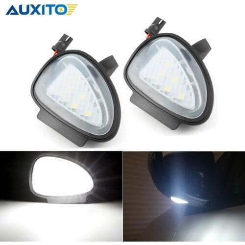2Pcs CANbus Error Free Led Under Side Mirror Puddle Light Module For VW Golf MK6 6 MKVI C45 Cabriolet White Car Led Lamp 12v