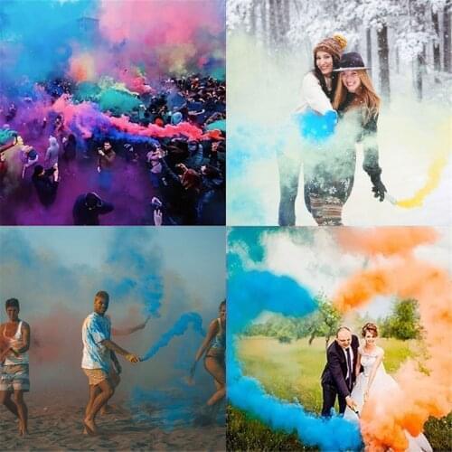 2021 Colorful Effect Smoke Tube Bottle Show Smoke Bomb Studio Car Photography Toy Wedding Halloween Aid Decoration Tool