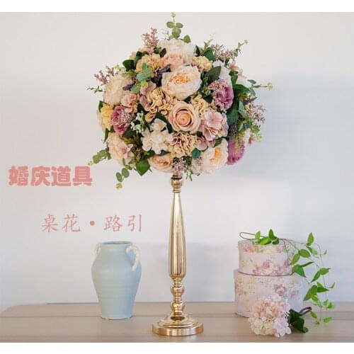 Exellent Top quality Diameter 40cm Wedding flower ball decoration road lead flower bouquet 4pcs