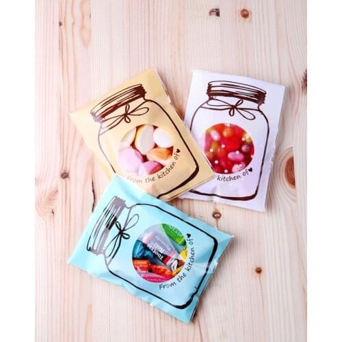 50pcs 9.5cm&13cm OPP Bottle Baking Christmas Gift Packaging Bags Wedding Cookie Candy Plastic bag Drifting bottle