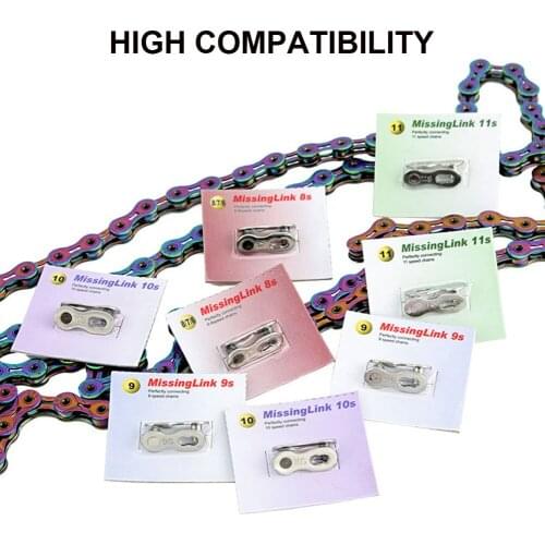MTB Bike Chain Missing Link Reusable Quick Connector Link for 6 7 8 9 10 11 12 Speed for Road Mountain Bike Bicycle Chain 6Pair