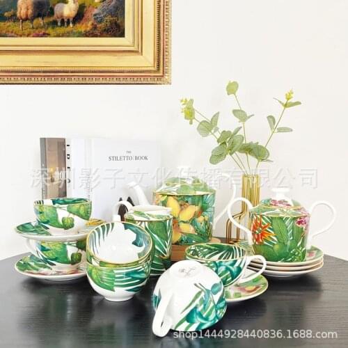 Tea Set Coffee Set Household Living Room European Tea Cup Coffee Cup Kettle Set