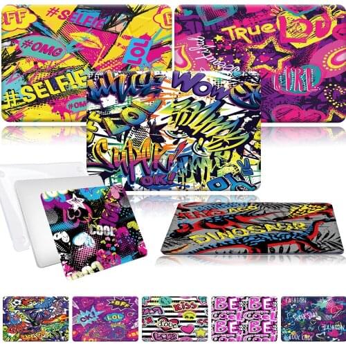 Laptop Case for Macbook Air Pro 11 13 15 16 Graffiti Art Pattern Hard Cover for macbook Air 13 M1 Funda A2179 A2289 A2337 A2338