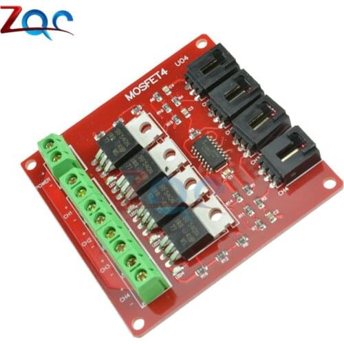 Four Channel 4 Route MOSFET Button IRF540 V4.0+ MOSFET Switch Module For Arduino
