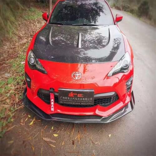 For Toyota GT86 GT86 Front Bumper Spoiler Body Kit Car styling 2013-2020 Carbon Fiber Front Lip Front Bumper Diffuser