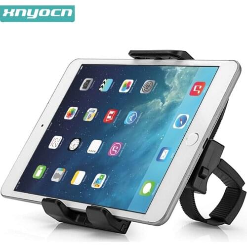 Xnyocn Flexible Buckle Mount Holder Indoor Gym Handlebar on Exercise Bikes Mobile Phone Bracket for iPad Samsung Tablet Stand