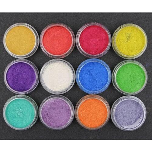 Resin Jewelry Mold Colorant Dye Mica Pearl Pigment Superfine Luminous Powder Fluorescent Glow-in-the-Dark Jewelry Making