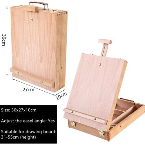 Fillet Desktop Laptop Box Easel Painting Hardware Accessories Multifunctional Painting Suitcase Art Supply Artist drop shipping