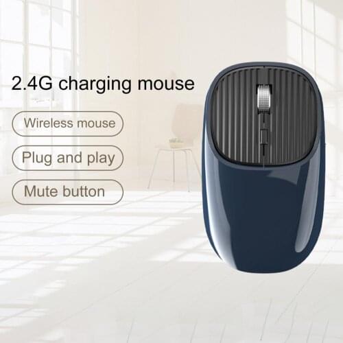 Type-c gaming mouse 1000DPI 2.4GHz rechargeable portable wireless mouse with silent noise reduction, suitable for office