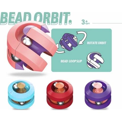 New Arrival Marbles Track Magnetic Bean Orbit Ball Toy Fidget Cubes Finnger Spinner Autism Needs Toys for Kids Gifts